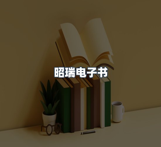 关于昭瑞电子书